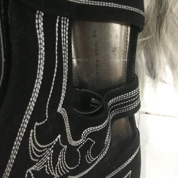 June Ambrose suede shoes size 12 New - Picture 4 of 4